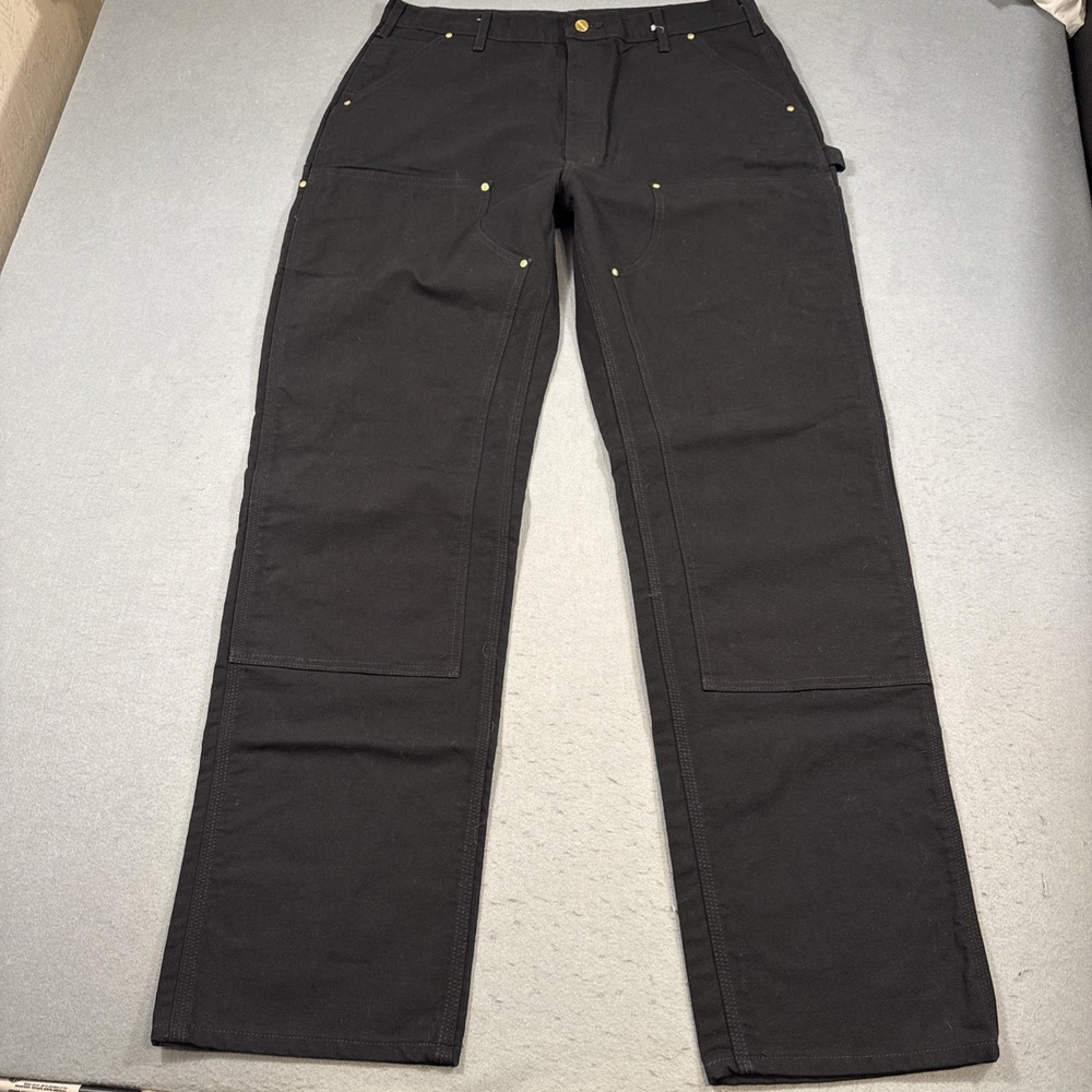 Carhartt union made uSA double knee pants b01 black 38x36 dungaree